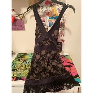 Black and Tan Laced Teddy